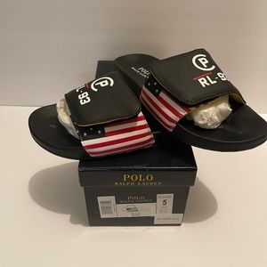 Brand new grade school polo slides